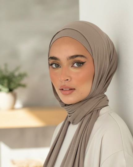 Premium Jersey Lycra Hijab with Matching Undercap