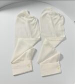 detachable shirt sleeves cotton white